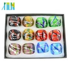 Exquisite Mix Color Lampwork Murano Glass Rings 12pcs/box, MC1015